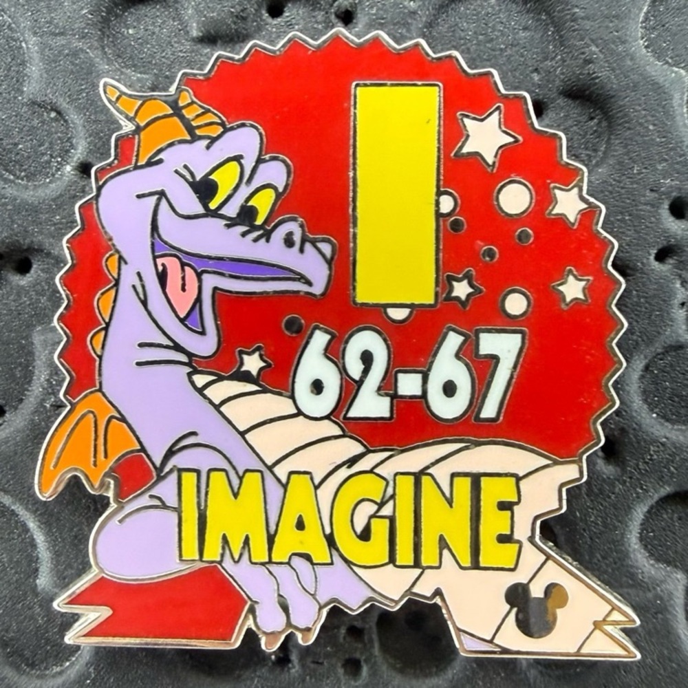 Disney parks Epcot parking lot signs figment I for Imagine (62-67) pin LR cm